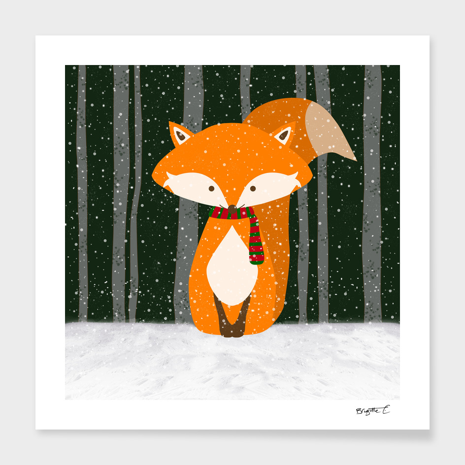 Fox Wintery Holiday Design