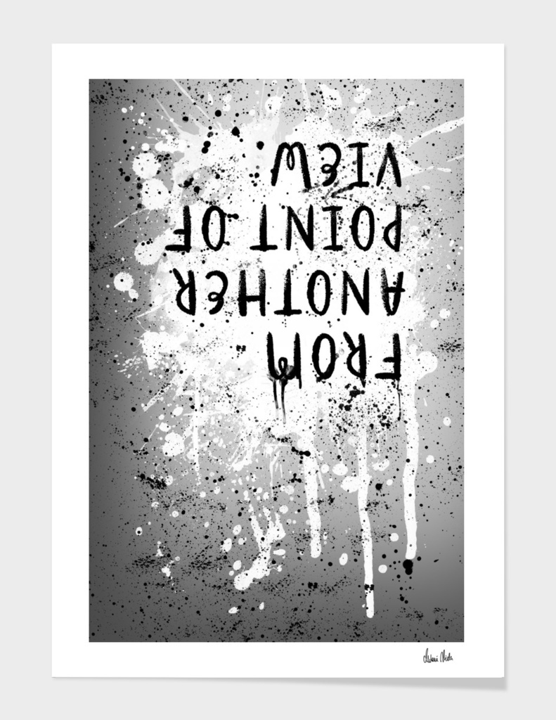TEXT ART From another point of view | splashes