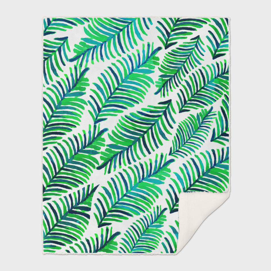 Palm Solace | Tropical Botanical Plants Nature Hand-Painted