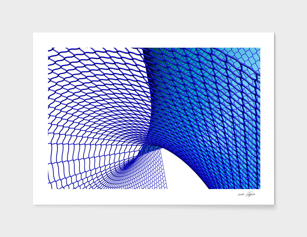 Blue Curved Surface