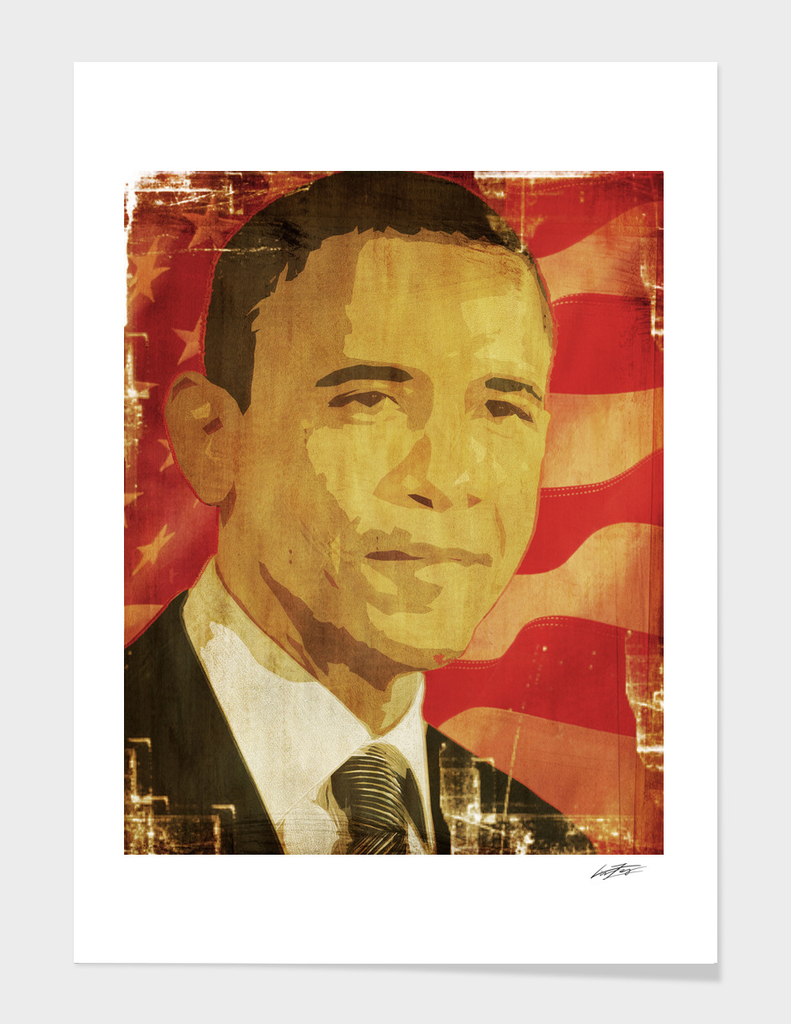 Barac Obama graphic Icon