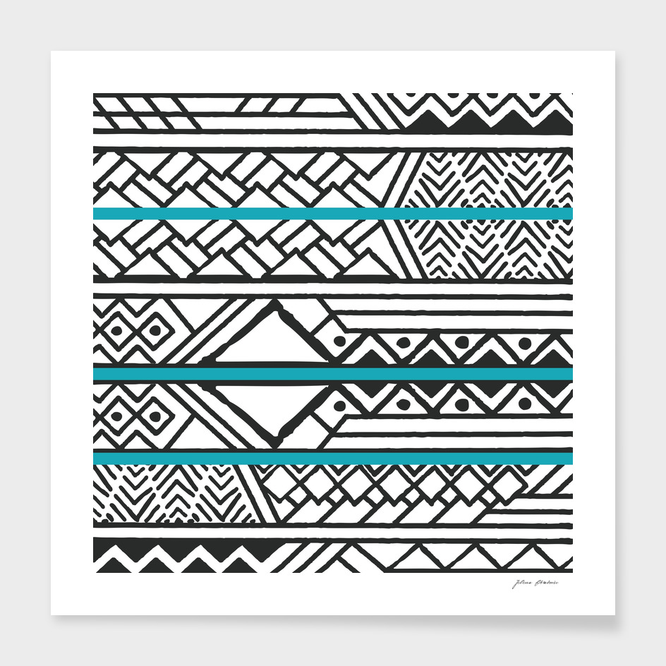 Tribal ethnic geometric pattern 032