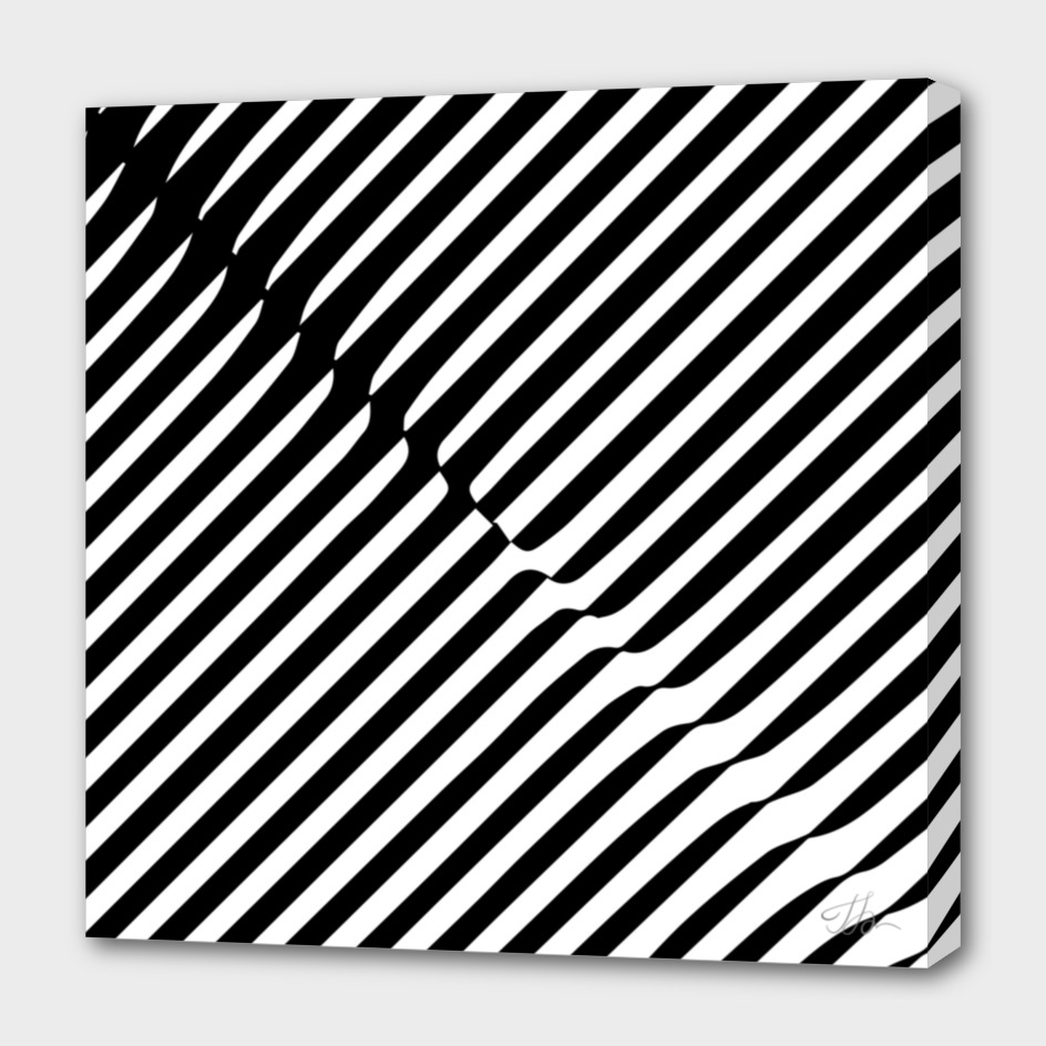 Op-art stripes