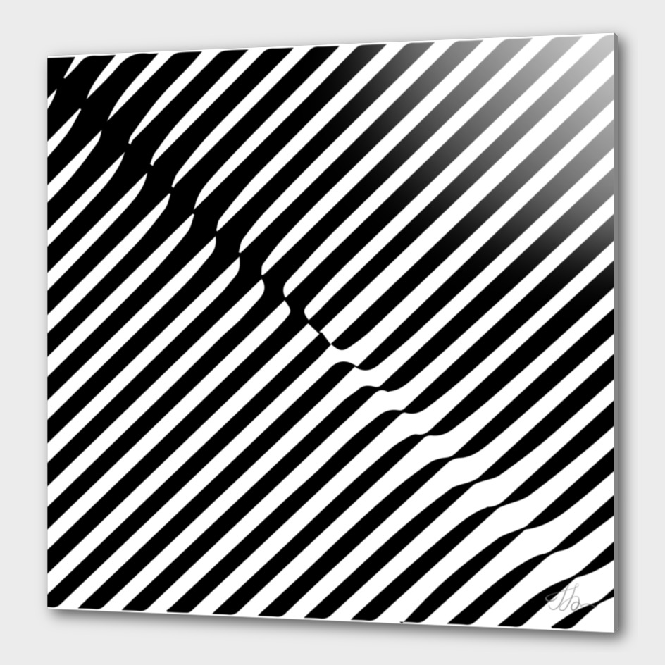 Op-art stripes
