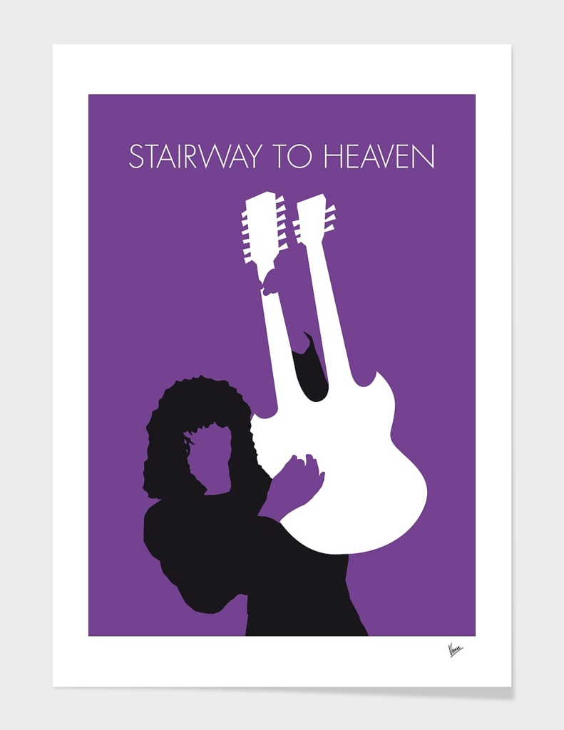 No011 MY Led zeppelin Minimal Music poster-curioos