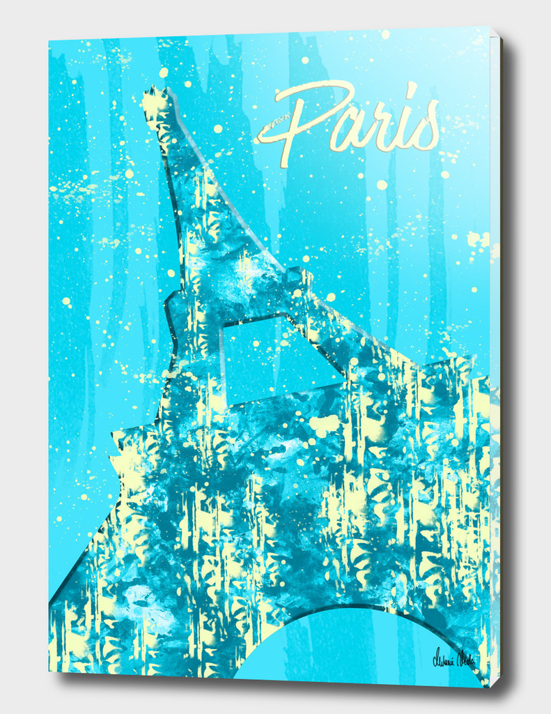 Graphic Style PARIS Eiffel Tower | cyan