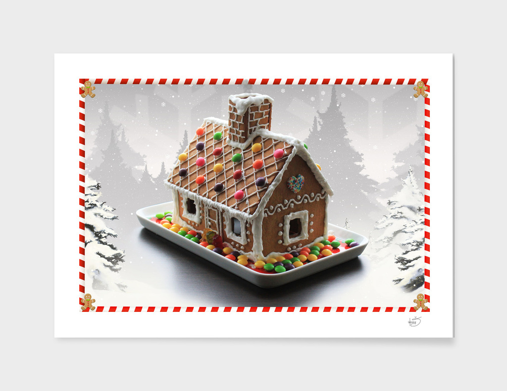 Christmas ginger house