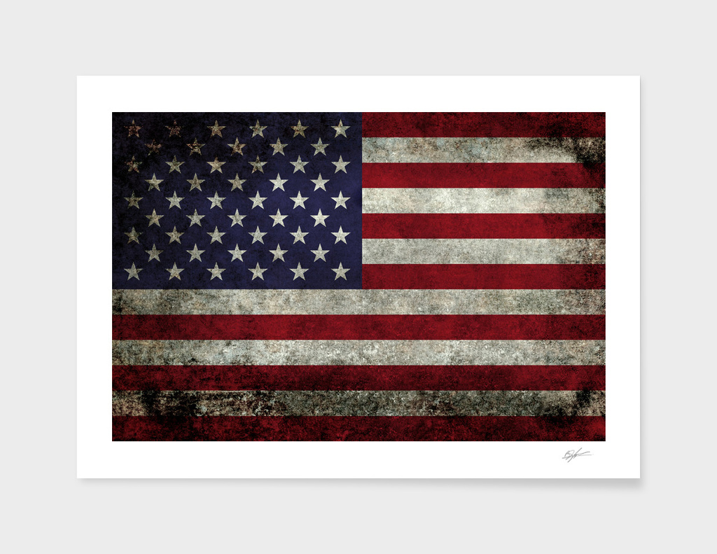 Flag of the United States in Super Grunge