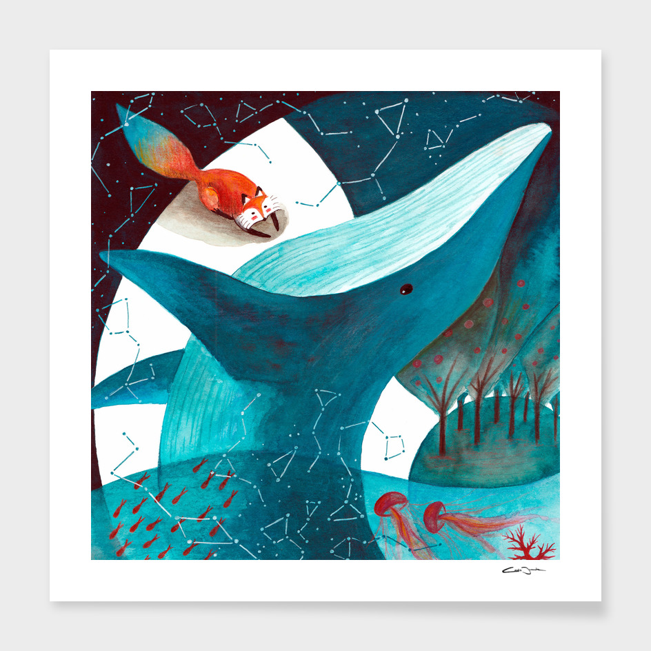Fox and Cosmic Whale 2