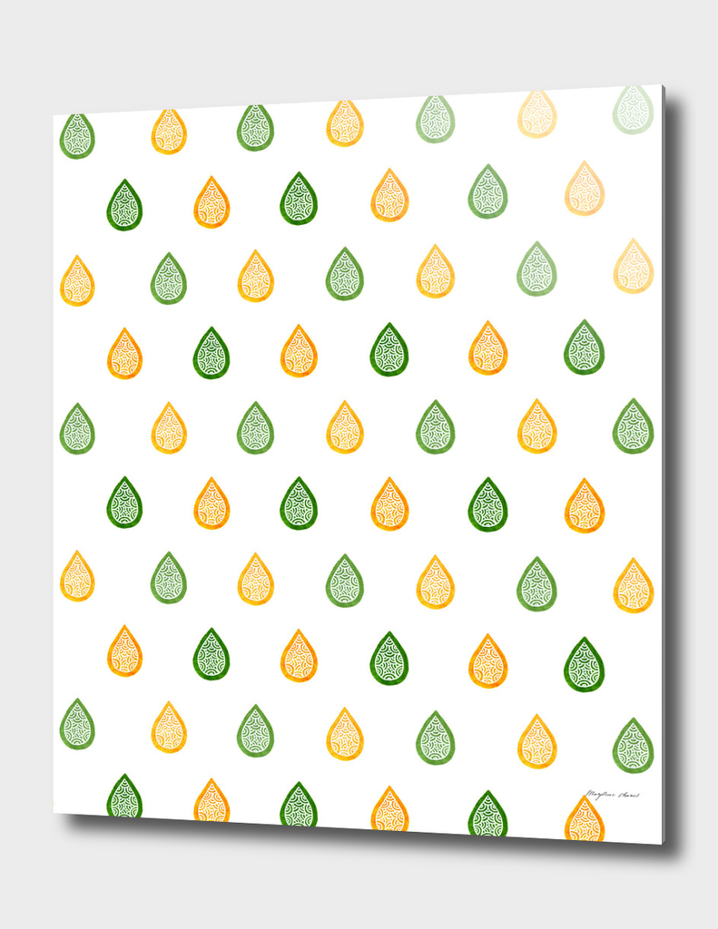 Yellow & green droplets