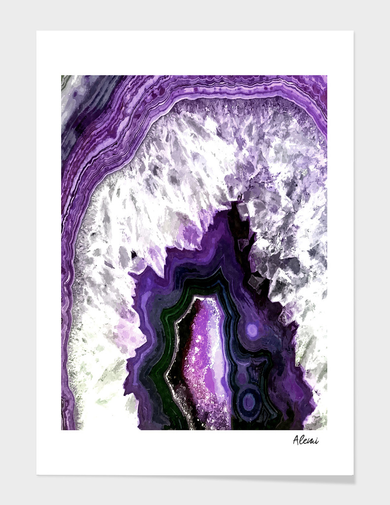 Ultra Violet Agate Illustration