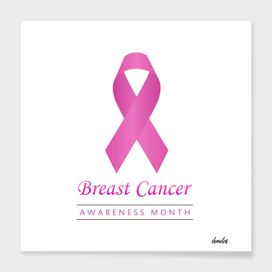 Breast cancer awareness ribbon