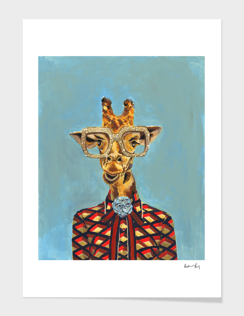 Gucci Giraffe» Art Print by Heather Perry | Curioos