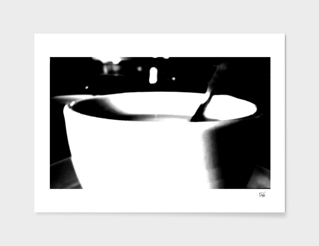 Black & White High Contrast Coffee Cup