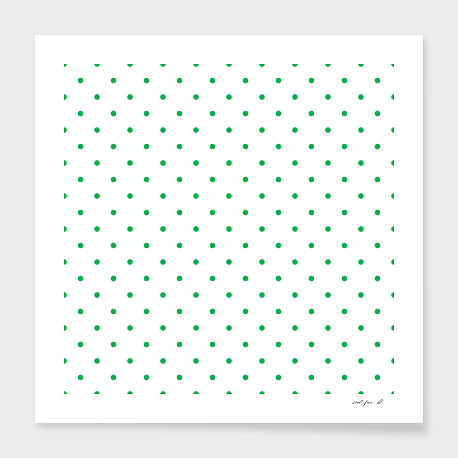 Small Green Polka Dots Pattern