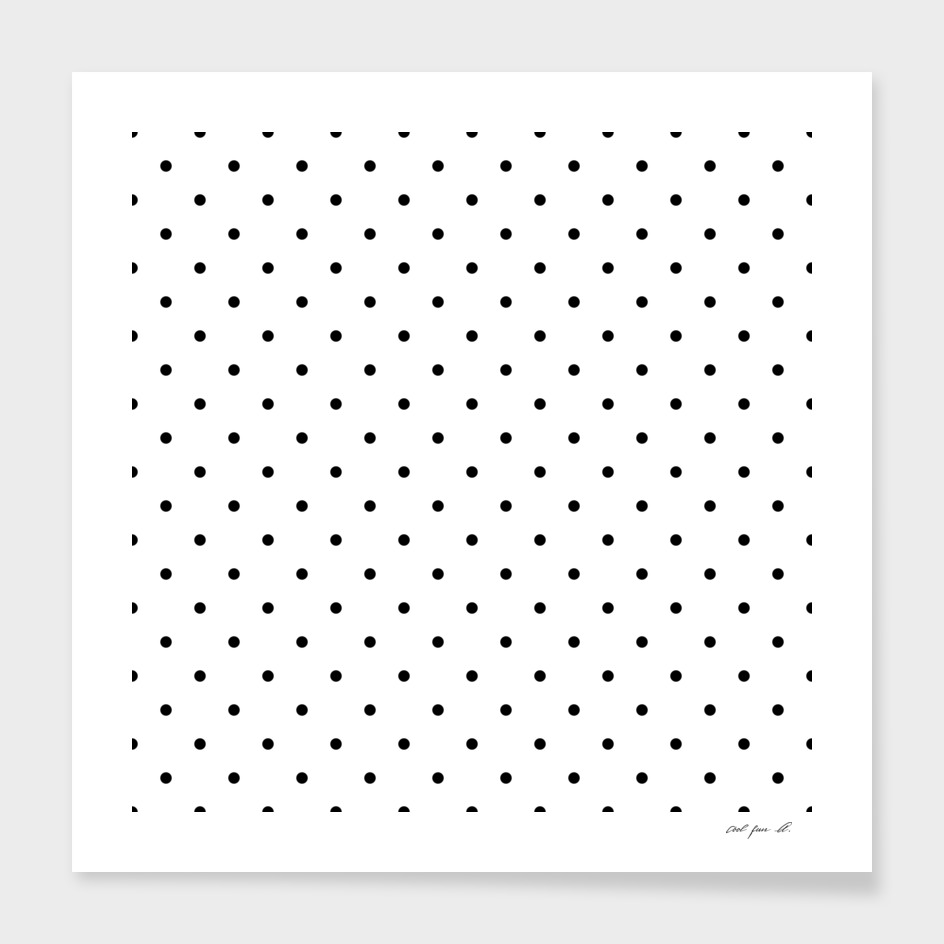 Small Black Polka Dots Pattern