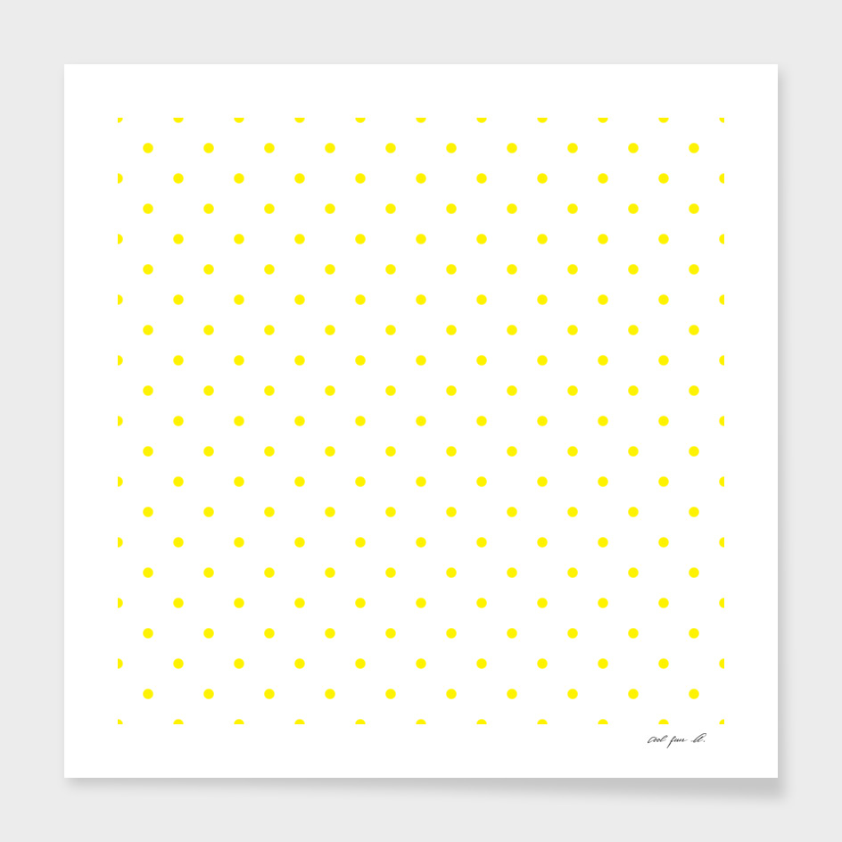 Small Yellow Polka Dots Pattern