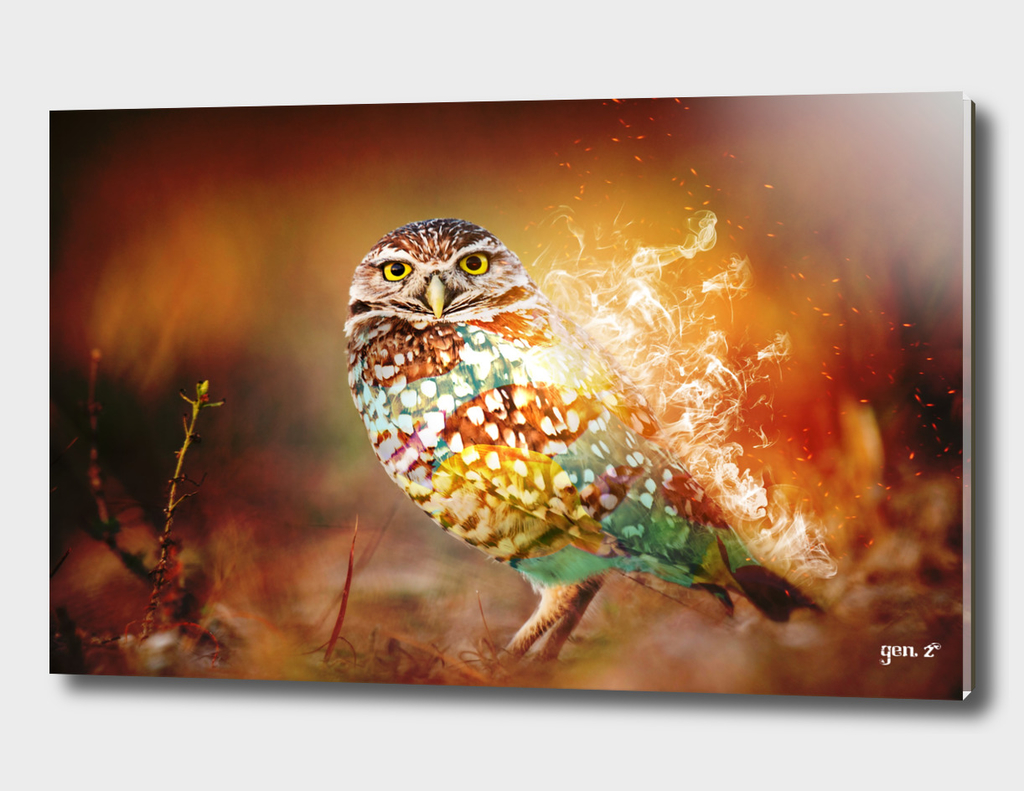 Owl on Fire by GEN Z