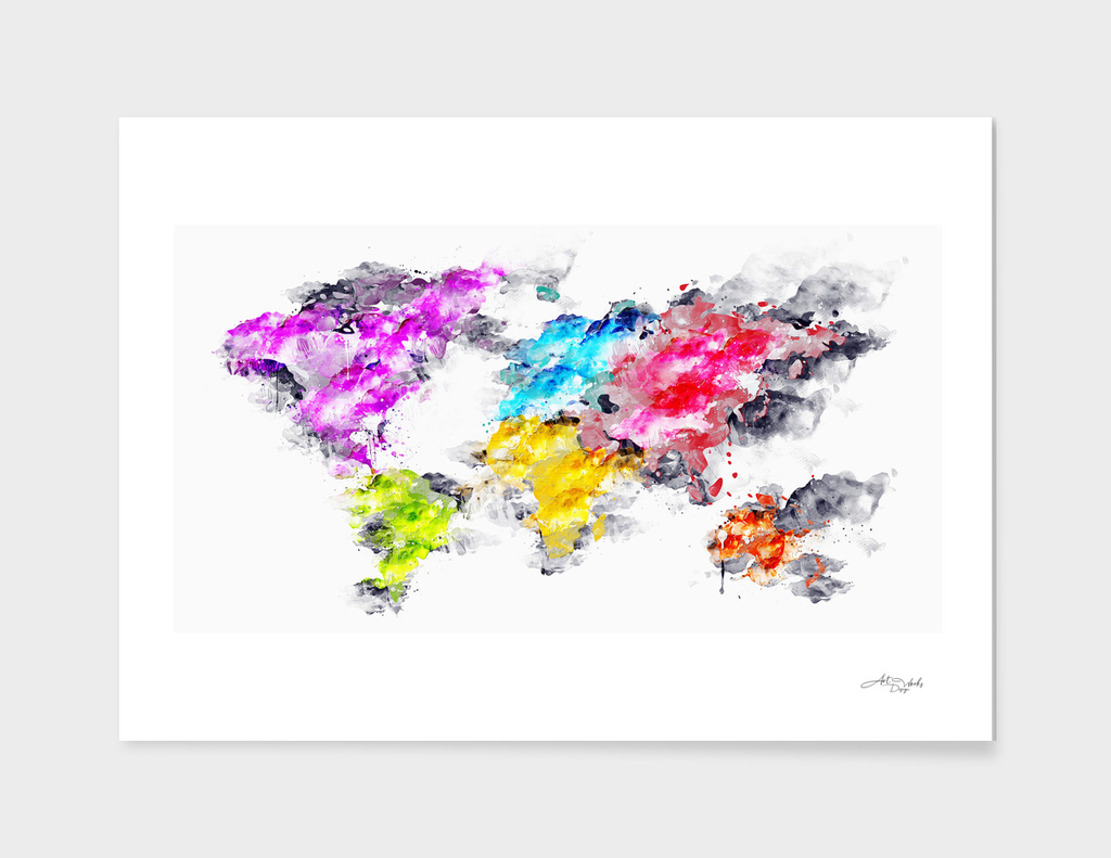 Artistic II  - World Map / NE