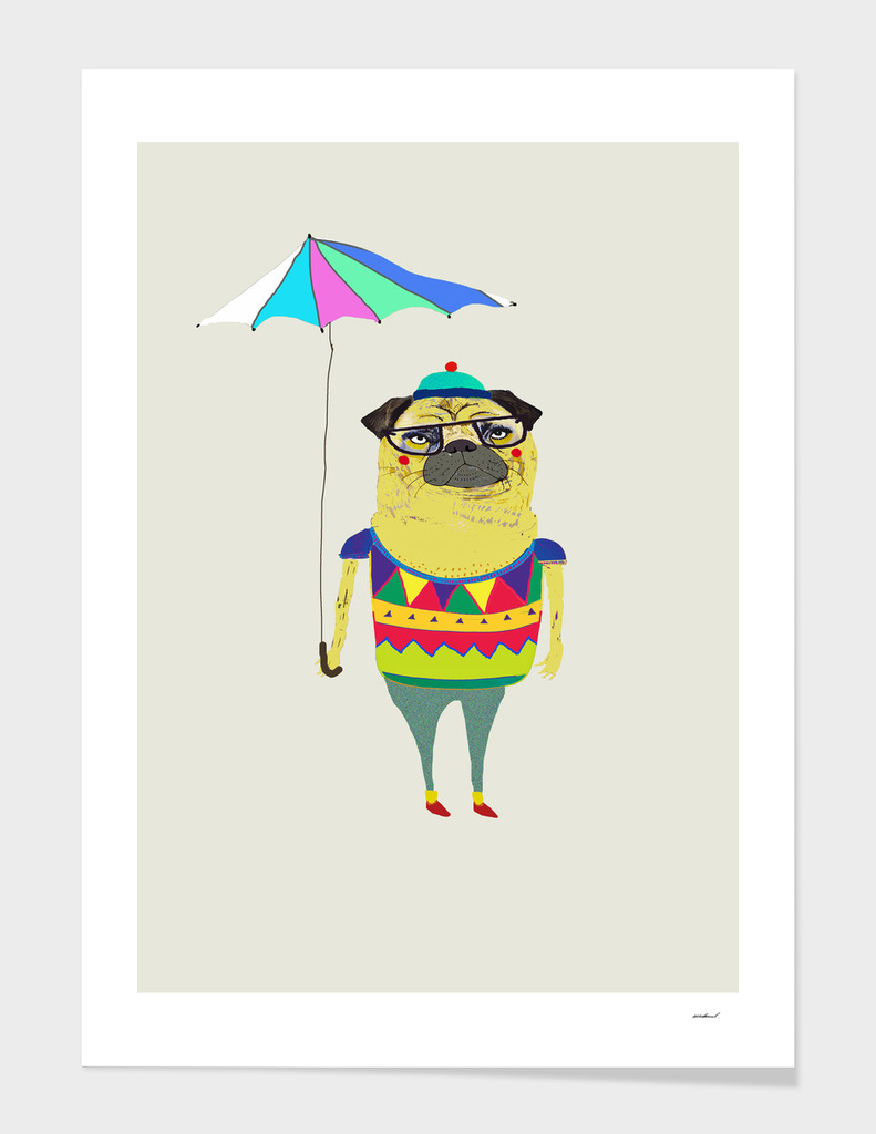 Pug Umbrella