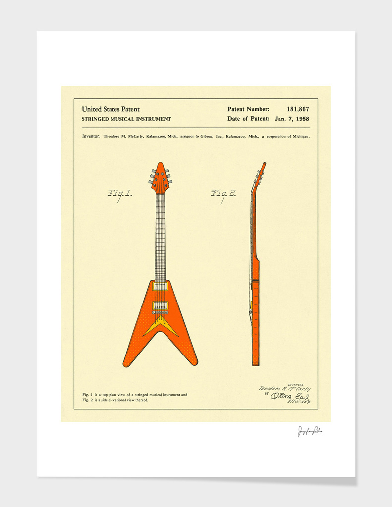 Guitar Patent - 1958