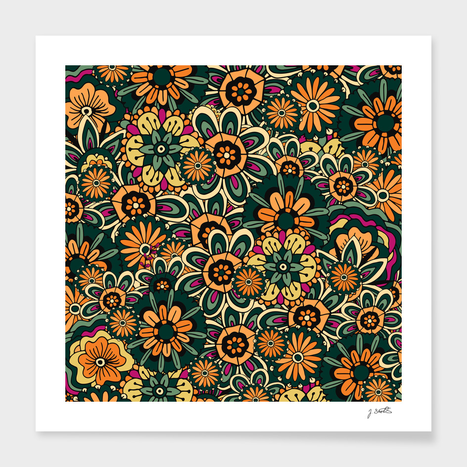 Floral pattern, Boho Style No1
