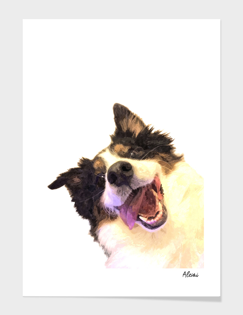 Happy Dog Portrait