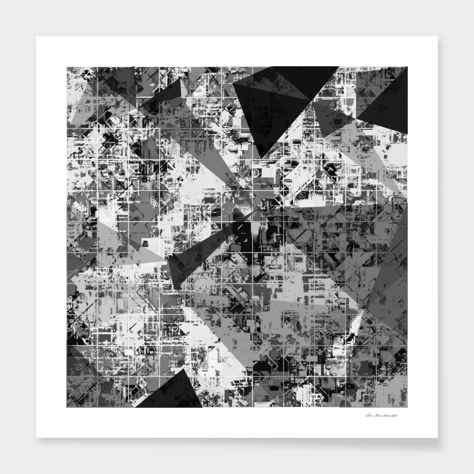 geometric square and triangle pattern abstract