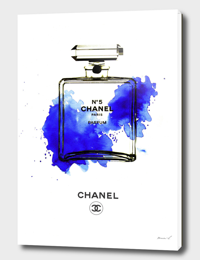 Chanel Bottle Blue