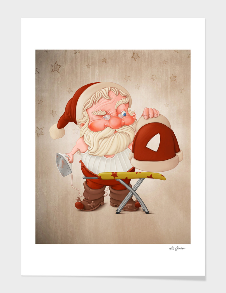 Santa with iron flat
