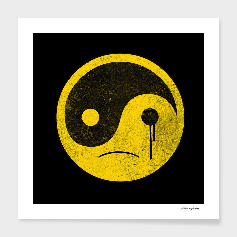 sad yin yang  smiley