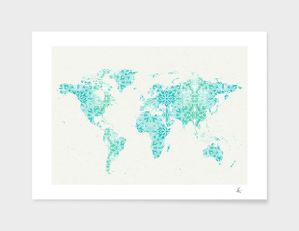 World Map Mandala