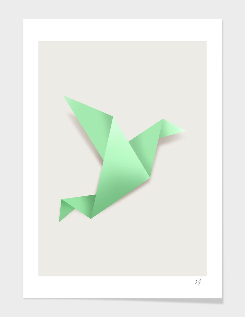 Origami Mint Green