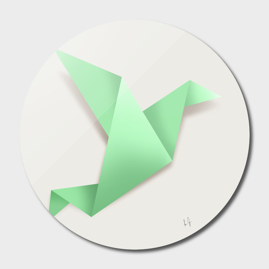 Origami Mint Green