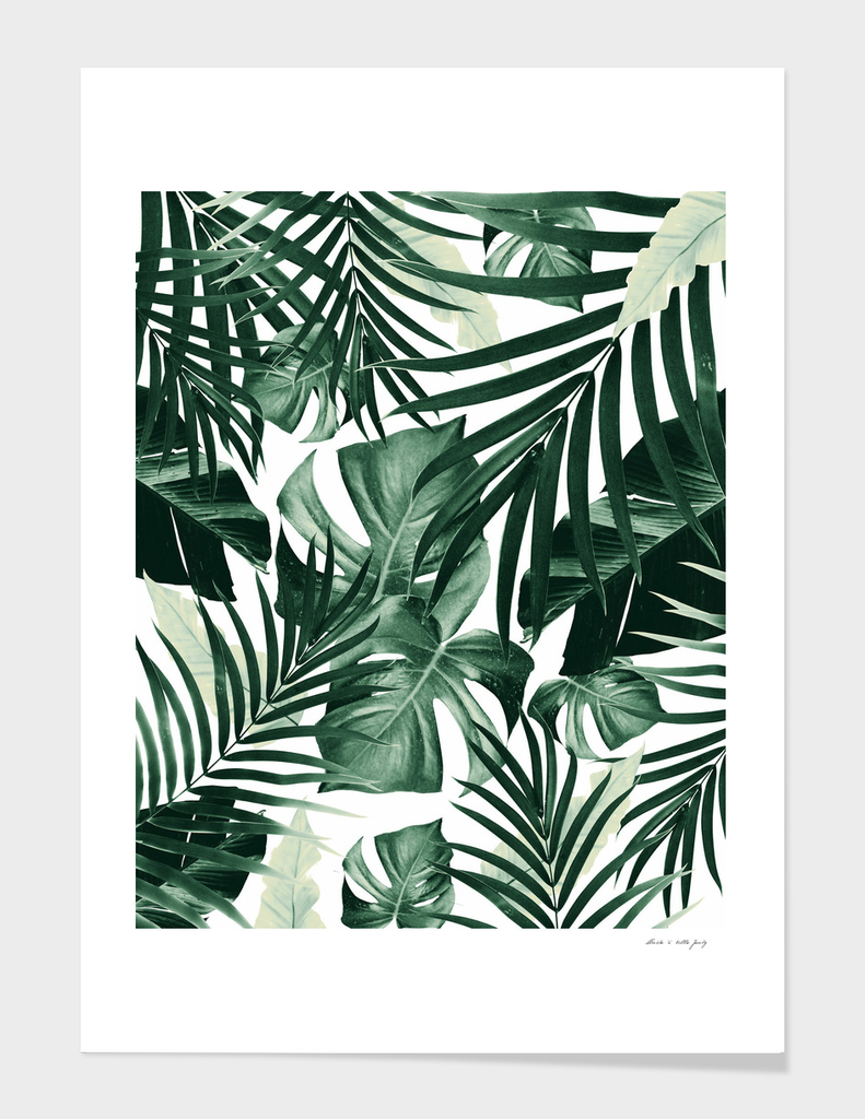 Tropical Jungle Leaves Pattern #4 #tropical #decor #art