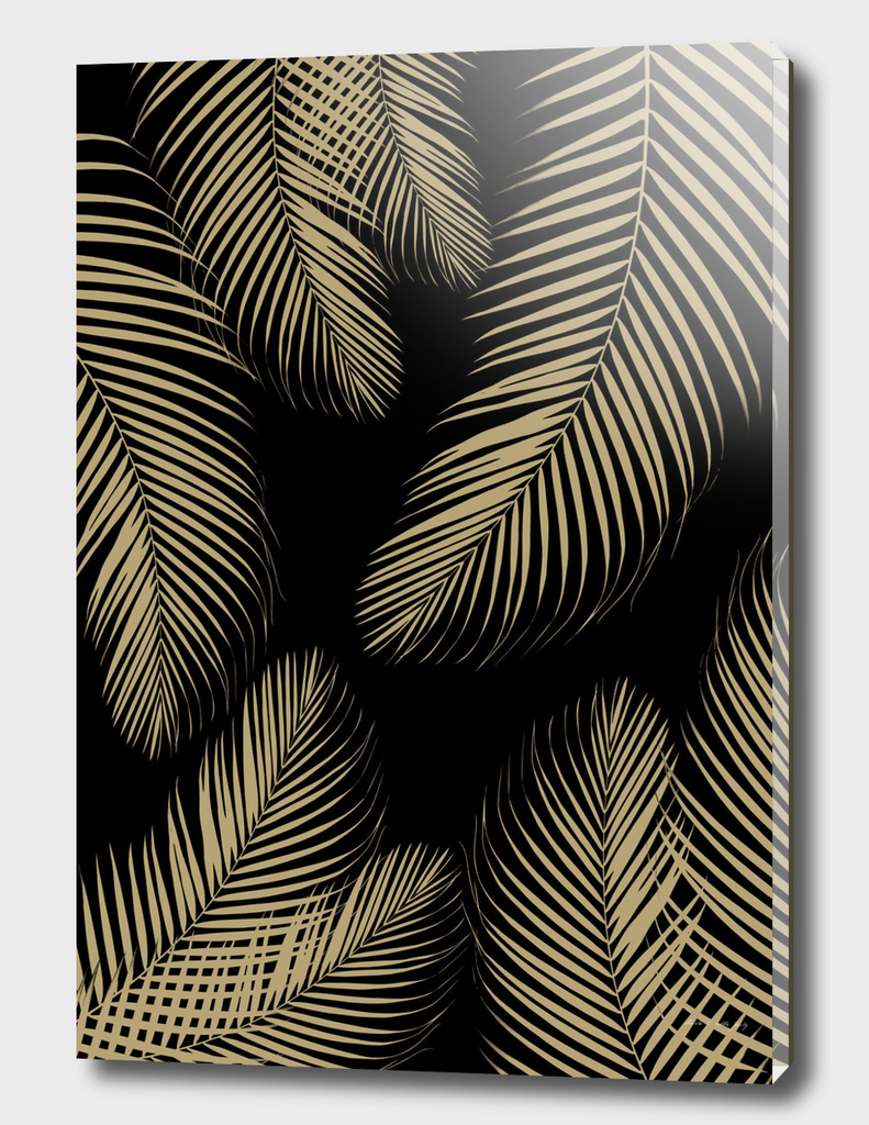 Palm Leaves - Gold Cali Vibes #4 #tropical #decor #art