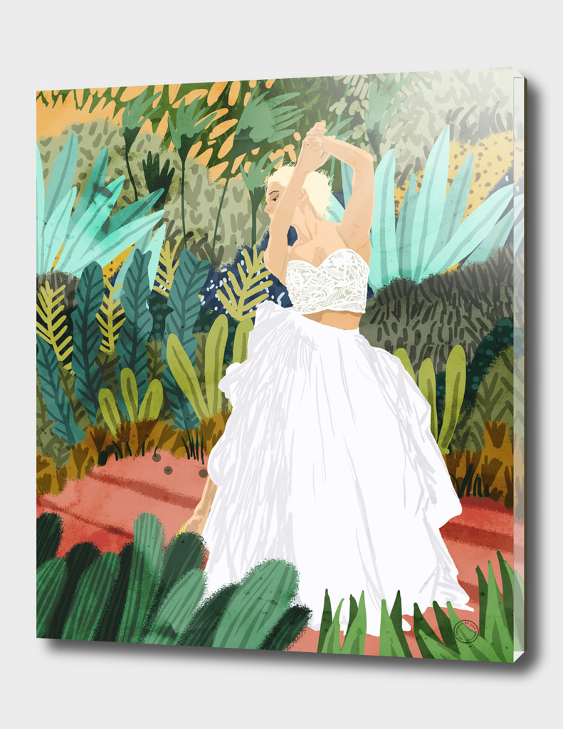 Forest Bride | Jungle Wedding Painting | Travel Solo