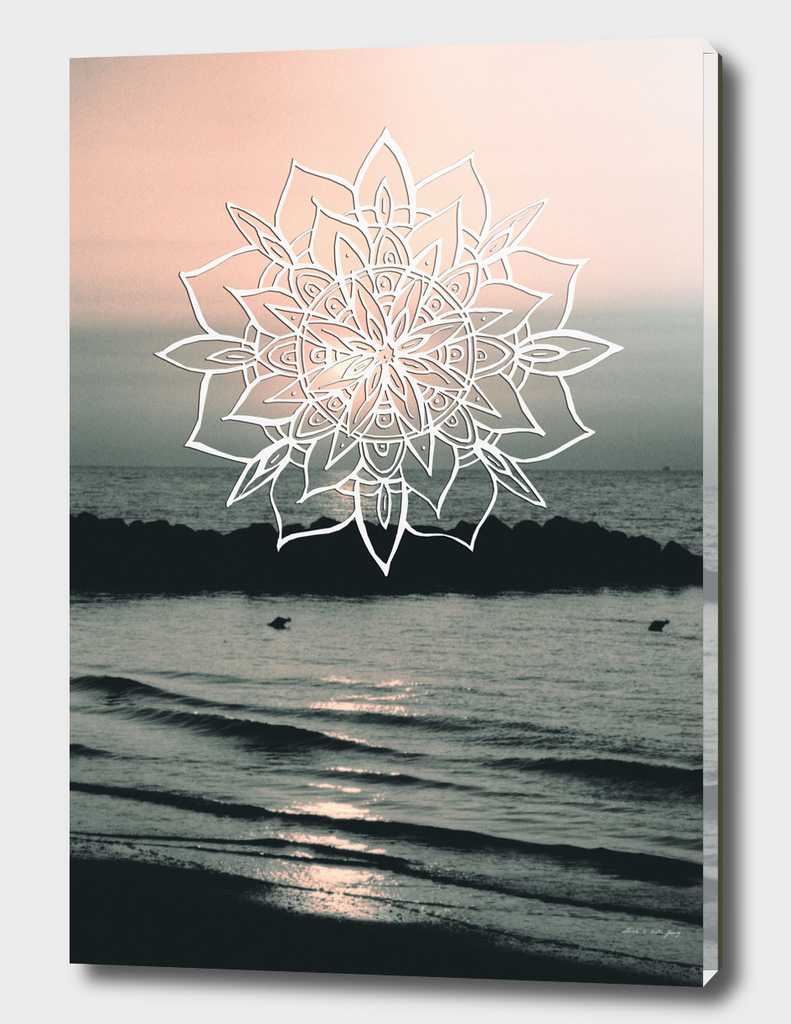 Twilight Mandala Ocean Bliss Dream #1 #sunset #decor #art