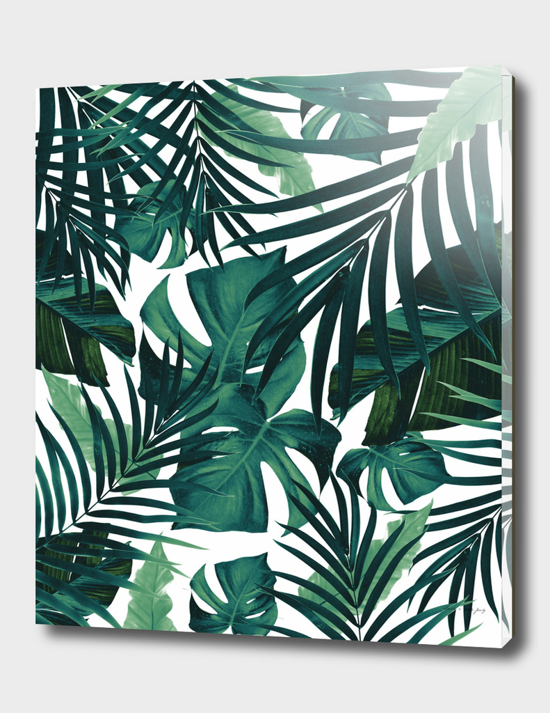 Tropical Jungle Leaves Pattern #1 #tropical #decor #art