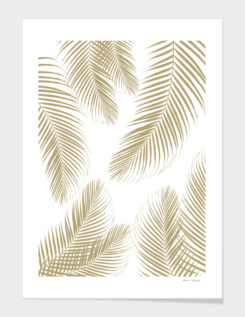 Palm Leaves - Gold Cali Vibes #3 #tropical #decor #art