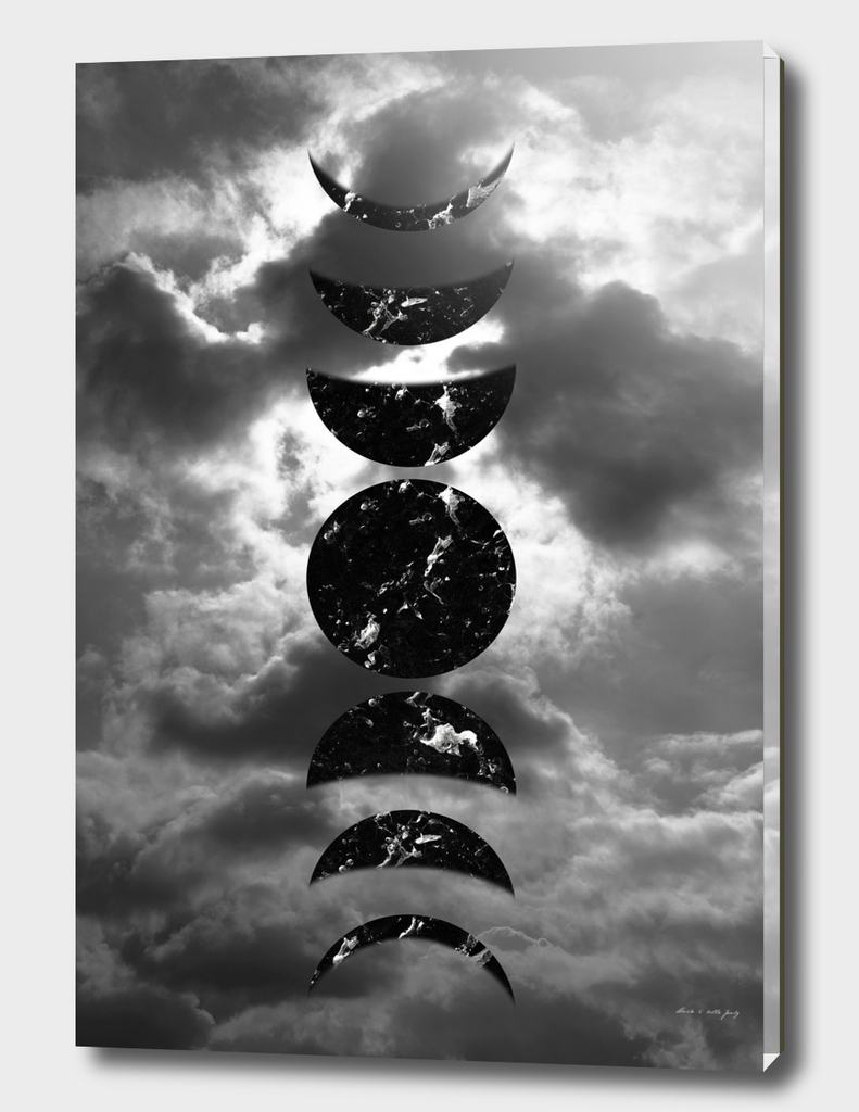 Marbled Moon Phases #1 #decor #art