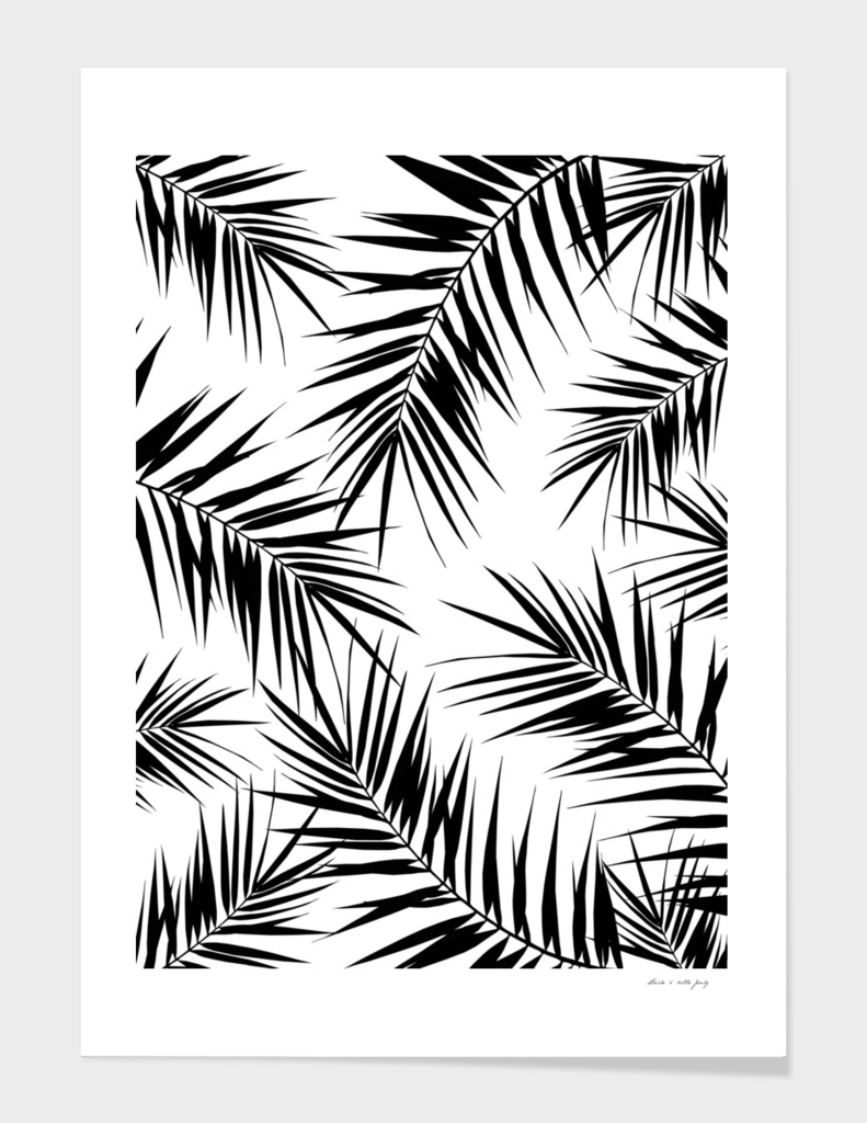 Palm Leaves Cali Finesse #3 #BlackWhite #tropical #decor