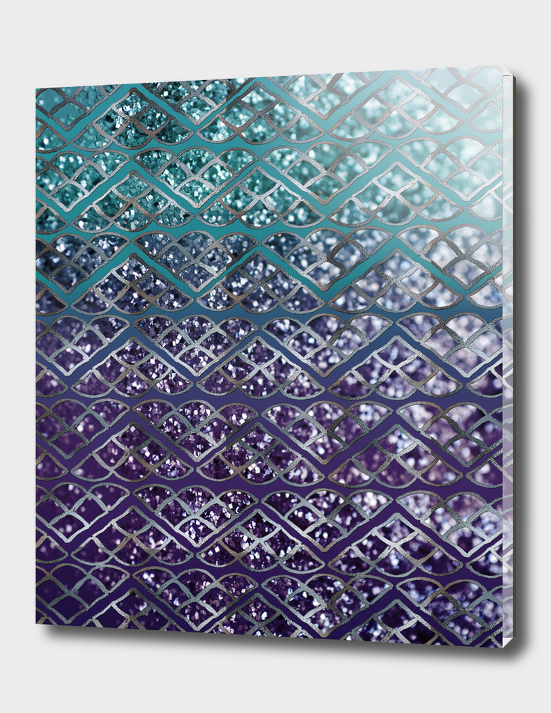 Purple Aqua MERMAID Glitter Scales Dream #2 #shiny #decor