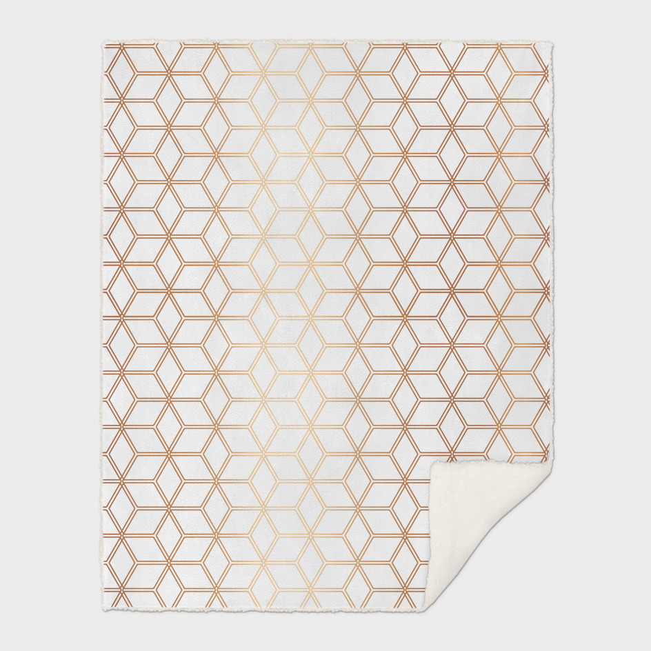 Geometric Hive Mind Pattern - Rose Gold #113