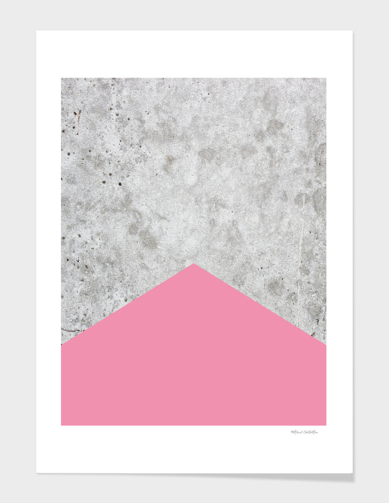 Geometric Concrete Arrow Design - Pink #329