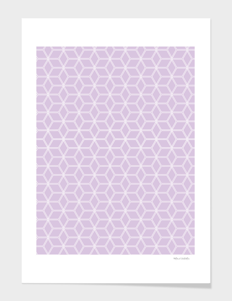 Geometric Hive Mind Pattern - Light Purple #216