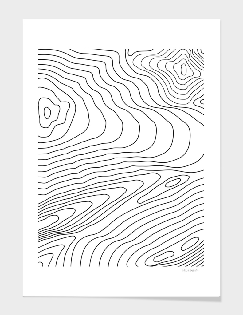 Topographic Line Pattern #440