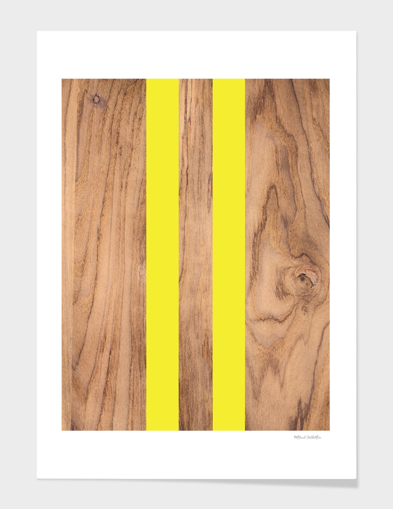 Striped Wood Grain Design - Yellow #255