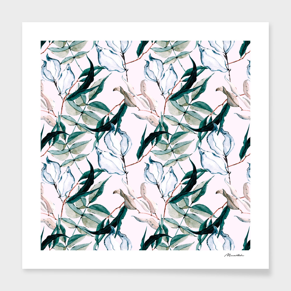 Watercolor leaves I