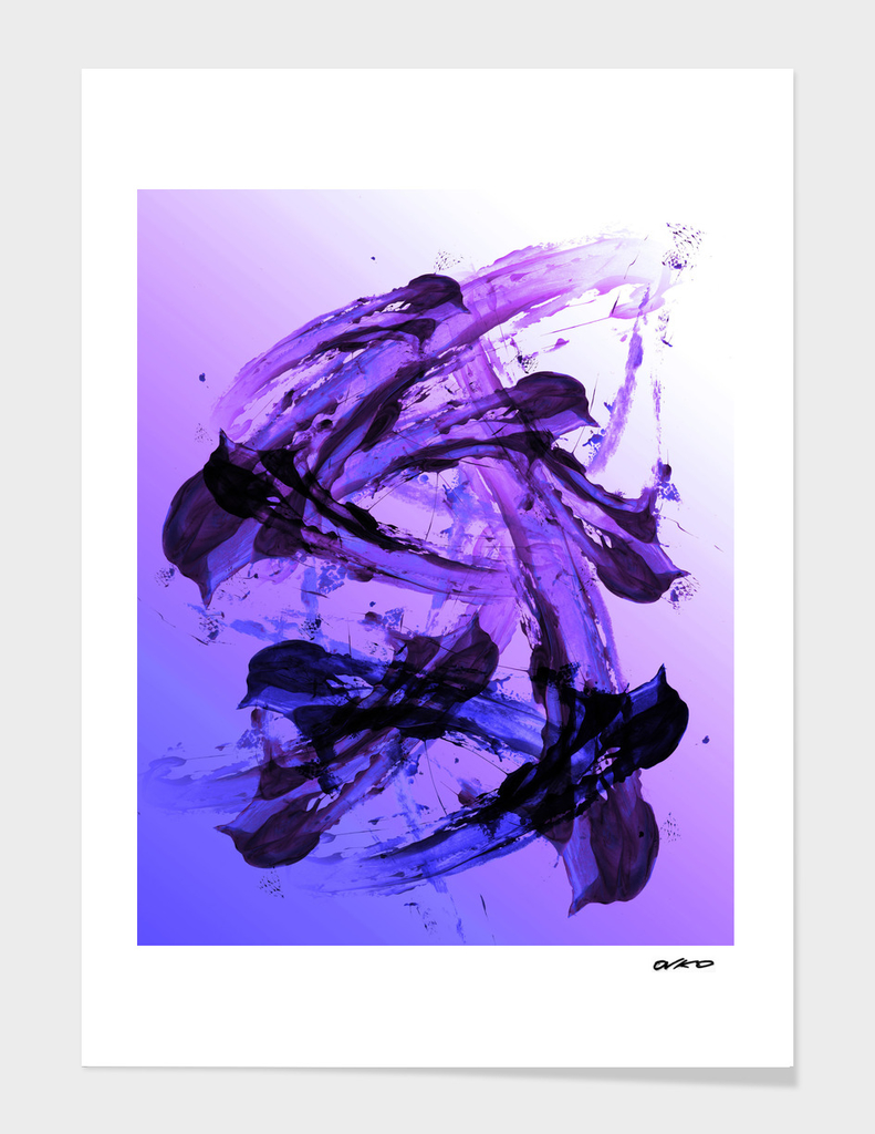 Vicious Violet - Modern Abstract Expressionsim